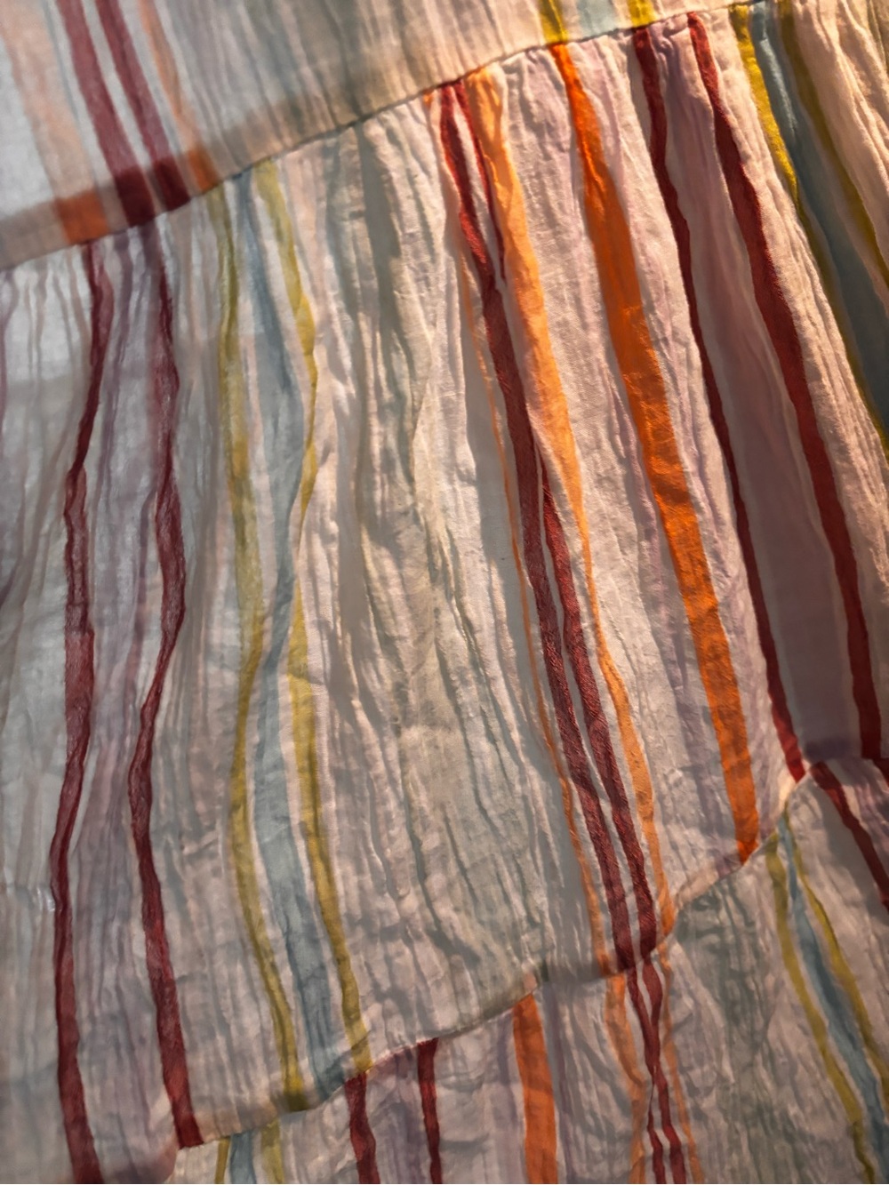 American Eagle Outfitters White Multicolor Striped Halter Maxi Dress - Picture 6 of 10